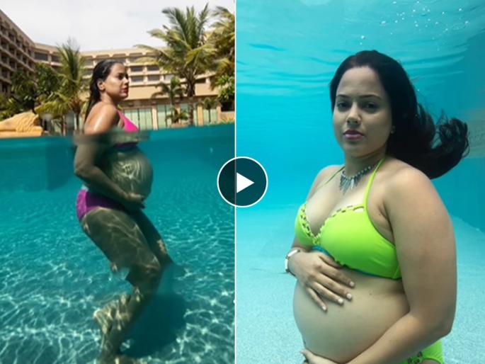 Sameera Reddy Posts Throwback Video of Underwater Pregnancy Photoshoot :Sameera Reddy shares underwater photo shoot during pregnancy, she says, while the babies are in the womb…. | समीरा रेड्डीने शेअर केले प्रेग्नन्सीतले अंडरवॉटर फोटोशूट, ती म्हणते, बाळं पोटात असताना....