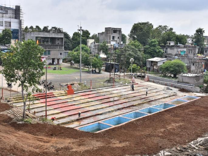 Ganesh Ghat ready for immersion of Ganaraya | गणरायाच्या विसर्जनासाठी गणेश घाट सज्ज