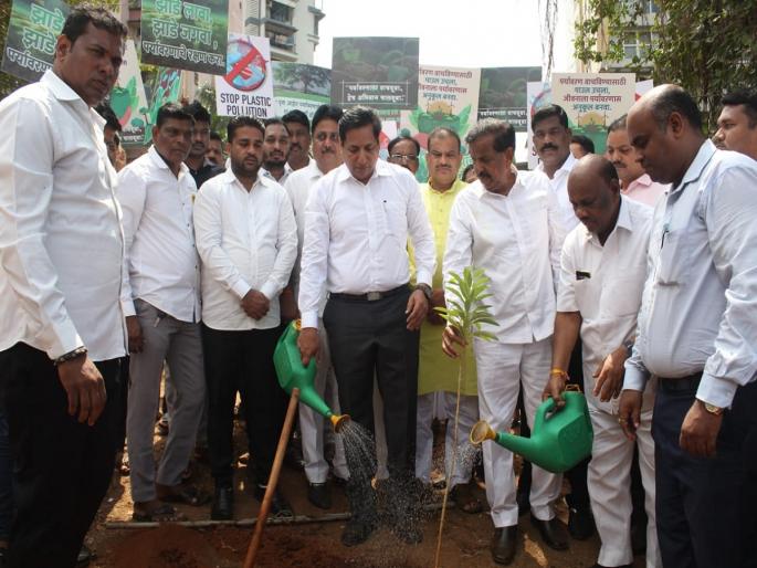Tree plantation in Navi Mumbai on behalf of Green Hope | ग्रीन होपच्या वतीने नवी मुंबईत वृक्षारोपण Tree plantation in Navi Mumbai on behalf of Green Hope | ग्रीन होपच्या वतीने नवी मुंबईत वृक्षारोपण