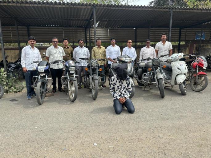 Bullet thief of Pimpri Chinchwad nabbed in Beed, seven bikes of various companies seized | पिंपरी चिंचवडचा बुलेट चोर बीडमध्ये पकडला, विविध कंपनीच्या सात दुचाकी जप्त