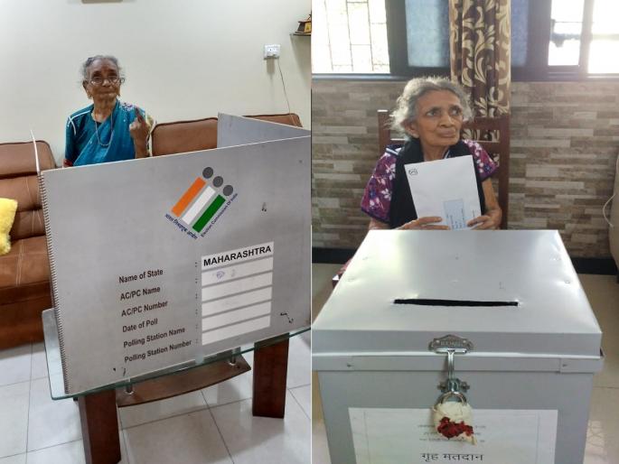 In Airoli, 20 citizens voted at home | ऐरोलीमध्ये २० नागरिकांनी बजावला गृहमतदानाचा हक्क, निवडणूक विभागाचे मानले आभार