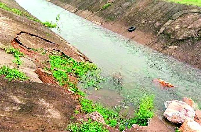Bawanthadi canal breach | बावनथडी कालव्याला भगदाड Bawanthadi canal breach | बावनथडी कालव्याला भगदाड