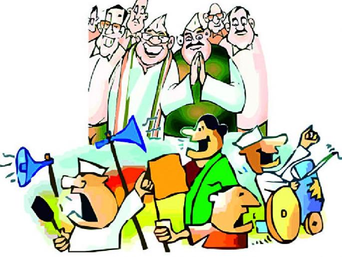 Before getting a ticket, the campaign started | तिकीट मिळण्यापूर्वीच इच्छुक लागले प्रचाराला Before getting a ticket, the campaign started | तिकीट मिळण्यापूर्वीच इच्छुक लागले प्रचाराला