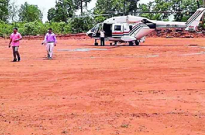 Use of helicopter for police transport increased | पोलिसांच्या वाहतुकीसाठी वाढला हेलिकॉप्टरचा वापर Use of helicopter for police transport increased | पोलिसांच्या वाहतुकीसाठी वाढला हेलिकॉप्टरचा वापर