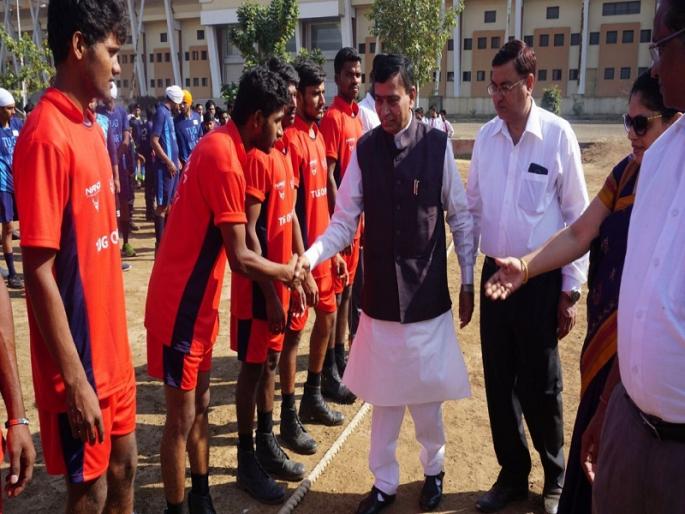Start of the national rope-like tournament | राष्ट्रीय रस्सीखेच स्पर्धेस प्रारंभ Start of the national rope-like tournament | राष्ट्रीय रस्सीखेच स्पर्धेस प्रारंभ