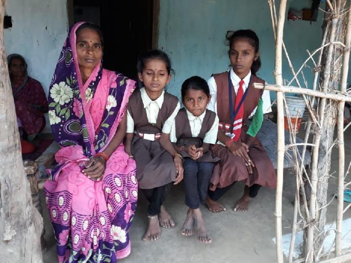 Three daughters orphaned by father's death | त्याच्यासाठी ठरली 'ती' शेवटची सकाळ, मुलींवर कोसळले दुःखाचे आभाळ Three daughters orphaned by father's death | त्याच्यासाठी ठरली 'ती' शेवटची सकाळ, मुलींवर कोसळले दुःखाचे आभाळ