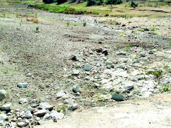 River flows; The water level of the wells decreased | नदी आटली; विहिरींचीही जलपातळी खालावली River flows; The water level of the wells decreased | नदी आटली; विहिरींचीही जलपातळी खालावली