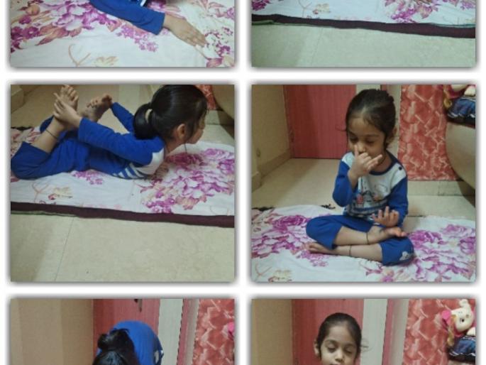 Participation of 250 students in Vidya School's online yoga program | विद्या स्कूलच्या आॅनलाइन योगा उपक्र मात २५० विद्यार्थ्यांचा सहभाग