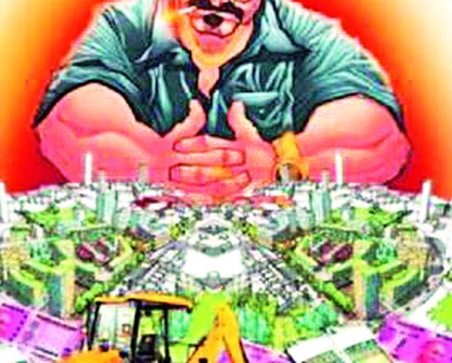 Landmasses grab 25 thousand square feet of land | भूमाफियांनी २५ हजार चौरस फूट भूखंड हडपला Landmasses grab 25 thousand square feet of land | भूमाफियांनी २५ हजार चौरस फूट भूखंड हडपला