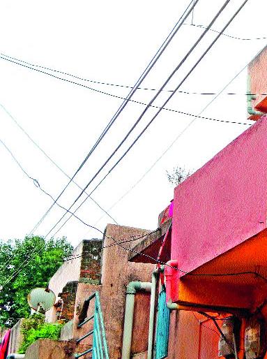 Cidcoat network of dangerous wireless networks | सिडकोत धोकादायक वीजतारांचे जाळे