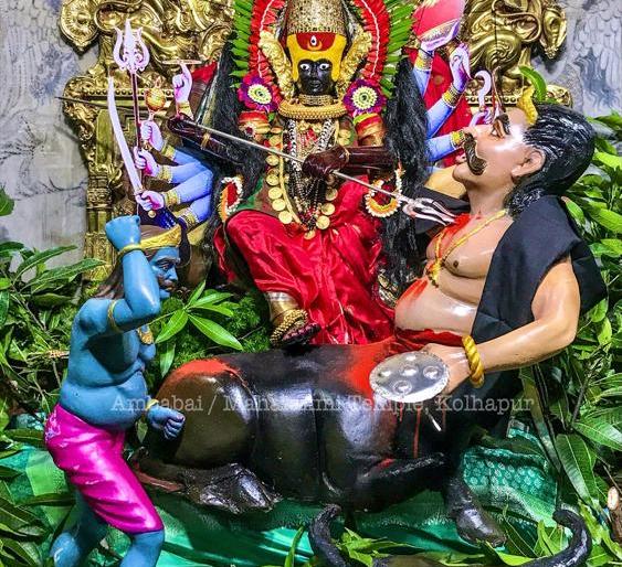 Ashtami as Ambabai Mahishasurmardini - Night city tour | अष्टमीला अंबाबाई महिषासुरमर्दिनी रूपात - रात्री नगरप्रदक्षिणा Ashtami as Ambabai Mahishasurmardini - Night city tour | अष्टमीला अंबाबाई महिषासुरमर्दिनी रूपात - रात्री नगरप्रदक्षिणा