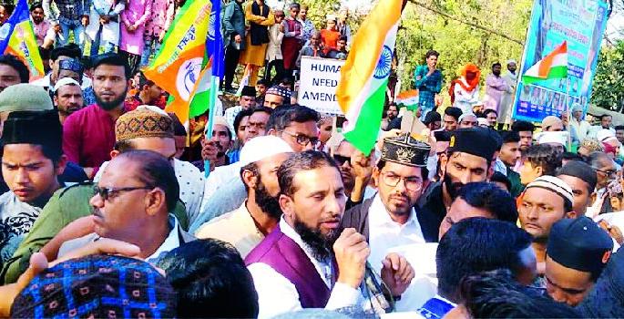 NRC, CAA march against district | एनआरसी, सीएए विरोधात जिल्ह्यात मोर्चा