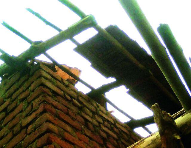 Downfall of houses with windy rain | वादळी पावसाने घरांची पडझड Downfall of houses with windy rain | वादळी पावसाने घरांची पडझड