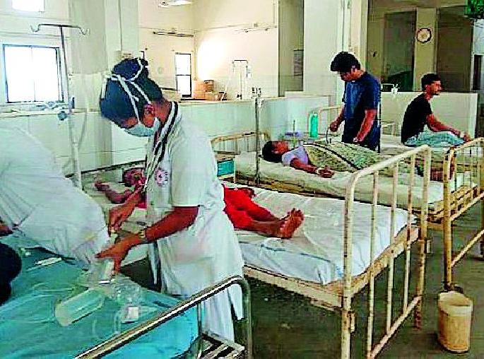 Diarrhea infection in Talegaon | तळेगावात अतिसाराची लागण Diarrhea infection in Talegaon | तळेगावात अतिसाराची लागण