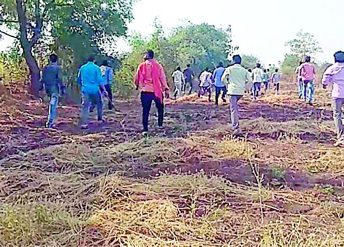 The villagers used to bear a beaver | गावकऱ्यांनी अस्वलाला लावले पिटाळून