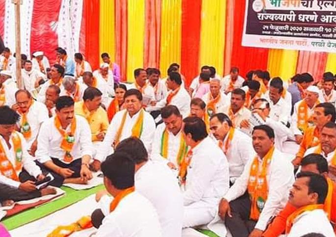 BJP's Elgar against state government | राज्य सरकारविरोधात भाजपचा एल्गार BJP's Elgar against state government | राज्य सरकारविरोधात भाजपचा एल्गार