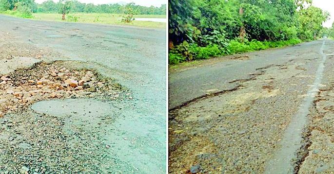 Muska-Bhokrandi crushed the way | मुस्का-भाकरोंडी मार्ग उखडला