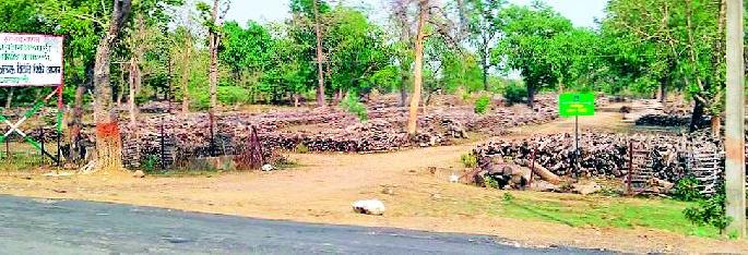 Khasra Depot in Alpelli is unsafe | आलापल्लीतील खसरा डेपो असुरक्षित Khasra Depot in Alpelli is unsafe | आलापल्लीतील खसरा डेपो असुरक्षित