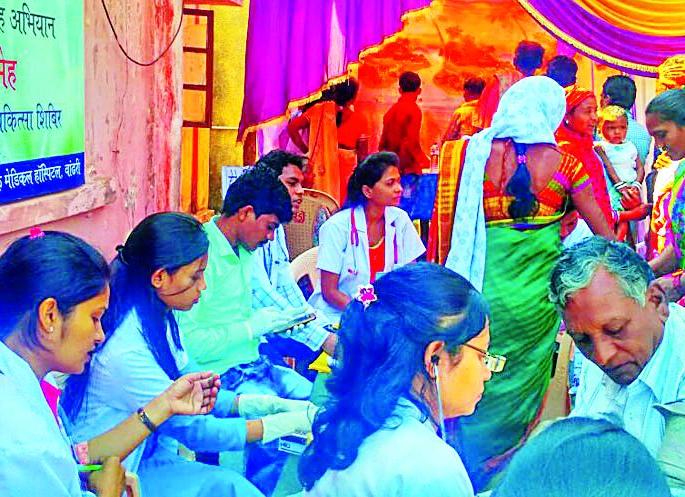 Inspection of 750 patients in Murmangaon camp | मुरूमगावच्या शिबिरात ७५० रूग्णांची तपासणी