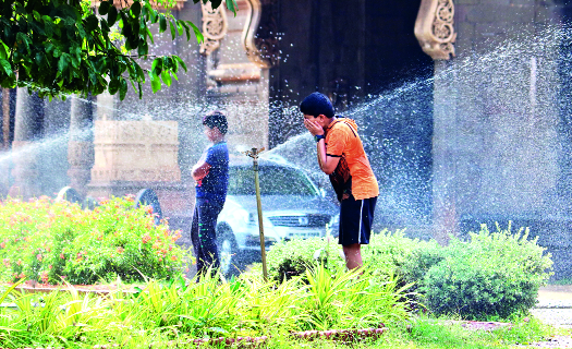 Highest in 10 years of heat; Mercury is 41 degree Celsius | उष्णतेचा १० वर्षांतील उच्चांक; पारा ४१ अंश सेल्सिअसवर Highest in 10 years of heat; Mercury is 41 degree Celsius | उष्णतेचा १० वर्षांतील उच्चांक; पारा ४१ अंश सेल्सिअसवर