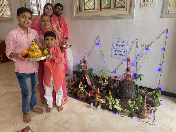 Nirvana Festival by erecting a replica of Shikharji | शिखरजींची प्रतिकृती उभारून निर्वाण महोत्सव Nirvana Festival by erecting a replica of Shikharji | शिखरजींची प्रतिकृती उभारून निर्वाण महोत्सव