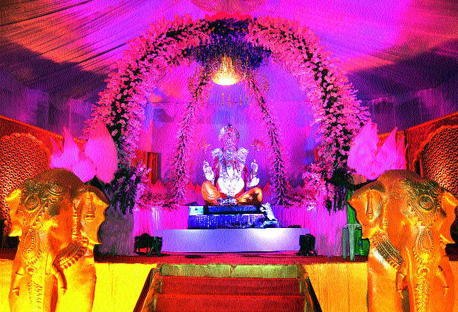 A village in 223 villages, a Ganapati subcl | २२३ गावात एक गाव, एक गणपती उपक्र म