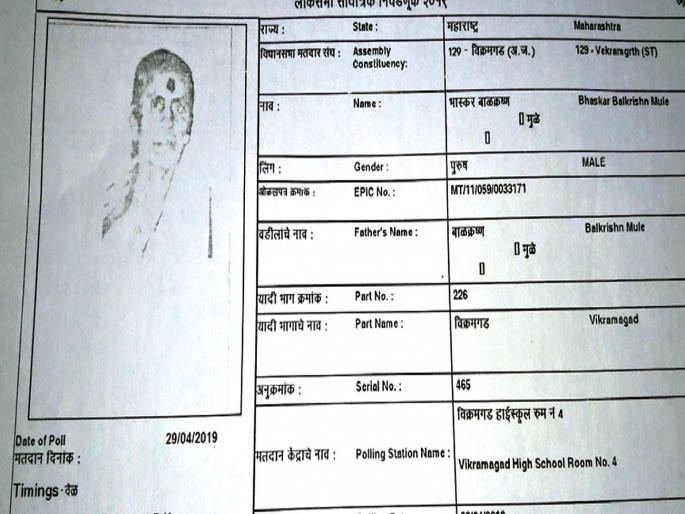 Women in place of men on voter Slip | व्होटर स्लीपवर पुरुषांच्या जागी महिला Women in place of men on voter Slip | व्होटर स्लीपवर पुरुषांच्या जागी महिला
