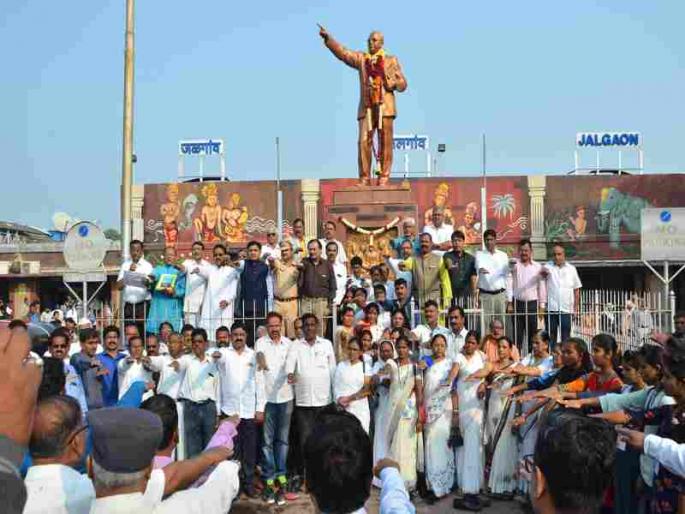 Constitutional rally rally attracts the attention of citizens | संविधान जागर रॅलीने वेधले नागरिकांचे लक्ष Constitutional rally rally attracts the attention of citizens | संविधान जागर रॅलीने वेधले नागरिकांचे लक्ष
