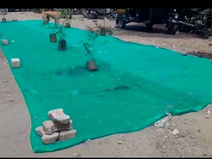 KDMC's idea; As citizens throw garbage on the streets ... | KDMC ची आयडियाची कल्पना; नागरिक रस्त्यावर कचरा टाकतात म्हणून... KDMC's idea; As citizens throw garbage on the streets ... | KDMC ची आयडियाची कल्पना; नागरिक रस्त्यावर कचरा टाकतात म्हणून...