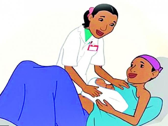 The delivery of the woman in the course of taking her to the hospital | रूग्णालयात नेताना मार्गातच महिलेची प्रसूती