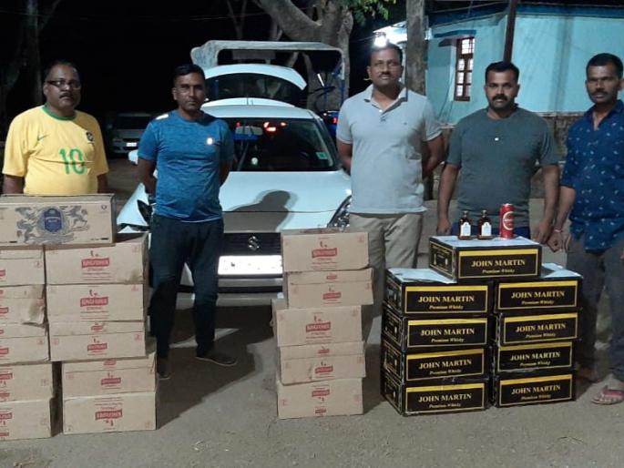 Police seize illegal liquor in Harsul | हरसुलला पोलिसांनी केला अवैद्य मद्यसाठा जप्त  Police seize illegal liquor in Harsul | हरसुलला पोलिसांनी केला अवैद्य मद्यसाठा जप्त