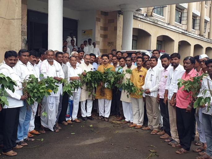 'Give compensation to farmers' | ‘शेतकऱ्यांना नुकसान भरपाई द्या’ 'Give compensation to farmers' | ‘शेतकऱ्यांना नुकसान भरपाई द्या’