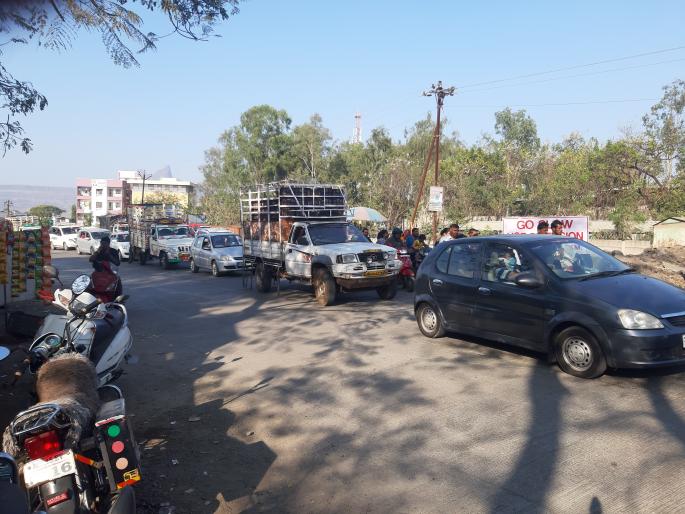 National highway work is slow | राष्ट्रीय महामार्गाचे काम संथगतीने National highway work is slow | राष्ट्रीय महामार्गाचे काम संथगतीने