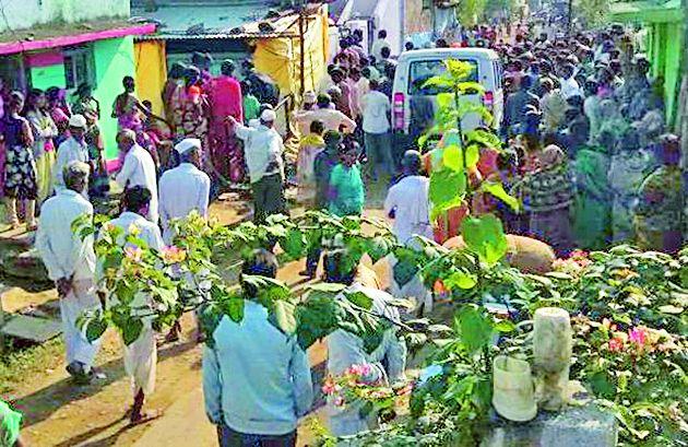 Khairi wife's neck covered in the neck | खैरी येथे पत्नीचा गळा आवळून खून Khairi wife's neck covered in the neck | खैरी येथे पत्नीचा गळा आवळून खून