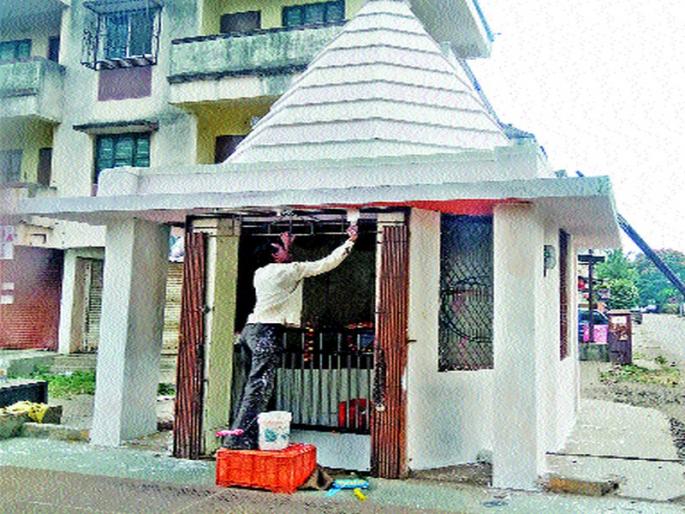 Preparation of Navratri festival in Nashik Road area | नाशिकरोड परिसरात नवरात्रोत्सवाची तयारी Preparation of Navratri festival in Nashik Road area | नाशिकरोड परिसरात नवरात्रोत्सवाची तयारी