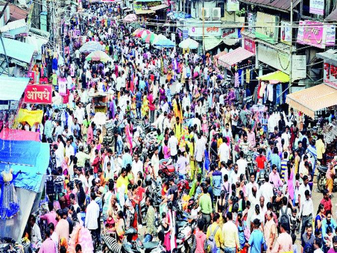 Diwali shopping shrine due Sunday | रविवारमुळे दिवाळी खरेदीची झुंबड Diwali shopping shrine due Sunday | रविवारमुळे दिवाळी खरेदीची झुंबड
