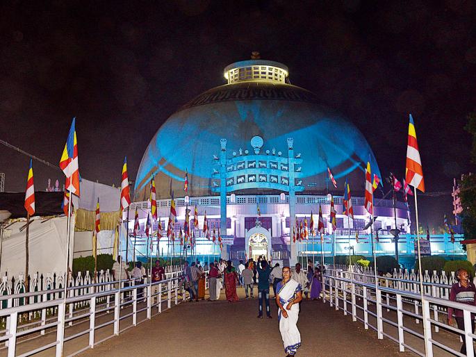 Panchyala Flag with Sajali Dikshitabhoomi | पंचशील ध्वजांनी सजली दीक्षाभूमी Panchyala Flag with Sajali Dikshitabhoomi | पंचशील ध्वजांनी सजली दीक्षाभूमी