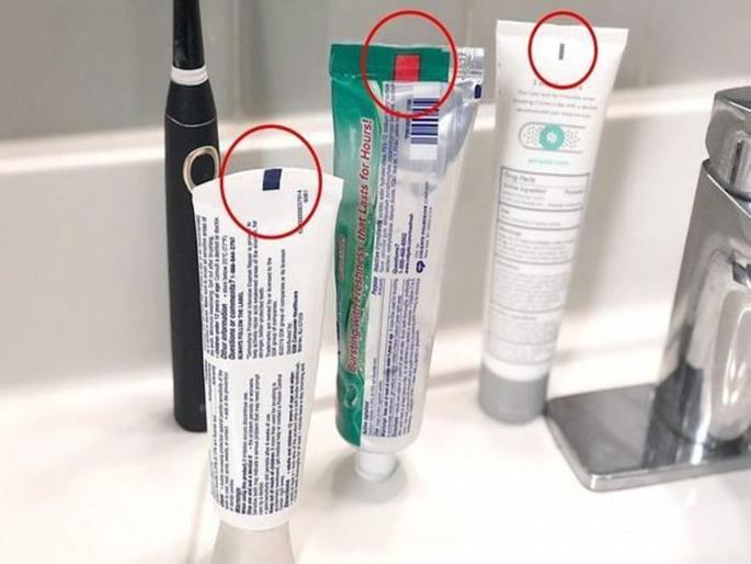 What the color codes on toothpaste tubes really mean | Toothpaste च्या ट्यूबवर जे कलर कोड्स असतात त्यांचा नेमका अर्थ काय असते?