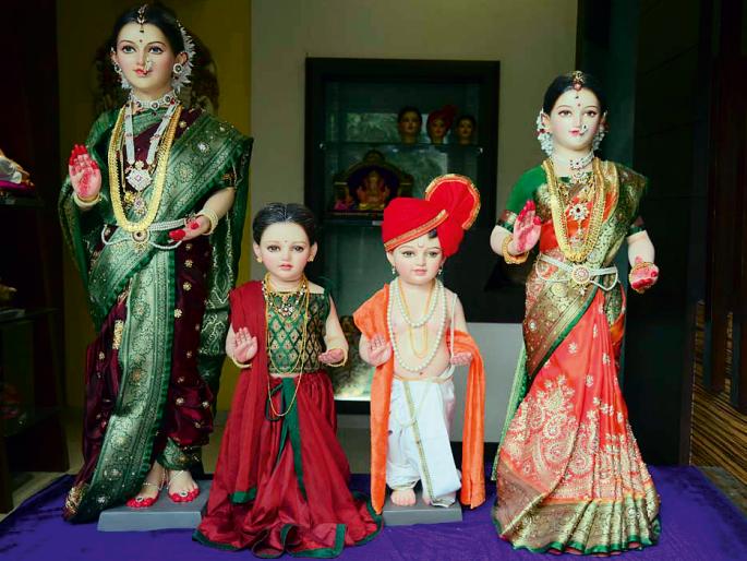 Today's installment of the house Jyeshtha Gauri | आज घरोघरी ज्येष्ठा गौरींची प्रतिष्ठापना Today's installment of the house Jyeshtha Gauri | आज घरोघरी ज्येष्ठा गौरींची प्रतिष्ठापना