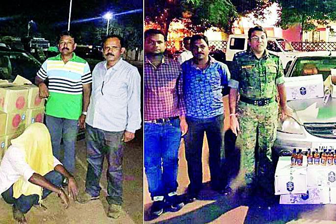 Four lakhs of foreign and foreign liquor seized | चार लाखांचा देशी-विदेशी दारूसाठा जप्त