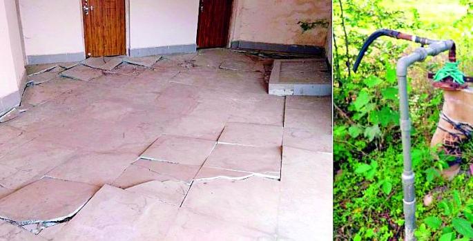 The board office fell apart | मंडळ कार्यालयाला पडल्या भेगा The board office fell apart | मंडळ कार्यालयाला पडल्या भेगा