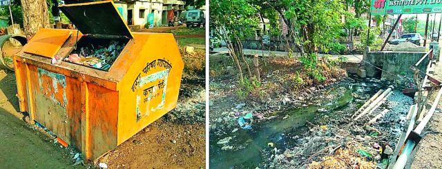 Even after the contract of 2 crores, the drains were tumbled | २ कोटीच्या कंत्राटानंतरही नाल्या तुंबलेल्याच