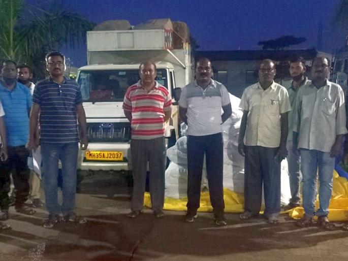 600 kg of fragrant tobacco from Gondia district seized | गोंदिया जिल्ह्यातून आलेला ६०० किलो सुगंधित तंबाखू जप्त, गोठणगाव फाट्यावर कारवाई 600 kg of fragrant tobacco from Gondia district seized | गोंदिया जिल्ह्यातून आलेला ६०० किलो सुगंधित तंबाखू जप्त, गोठणगाव फाट्यावर कारवाई