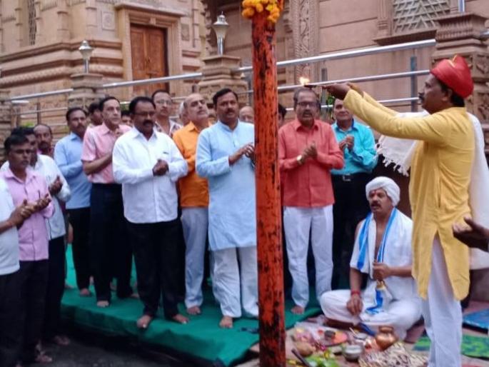 Pillar Pooja and Mandap Pujan by Parola Balaji Institute | पारोळा बालाजी संस्थानाकडून स्तंभपूजन व मंडप पूजन Pillar Pooja and Mandap Pujan by Parola Balaji Institute | पारोळा बालाजी संस्थानाकडून स्तंभपूजन व मंडप पूजन