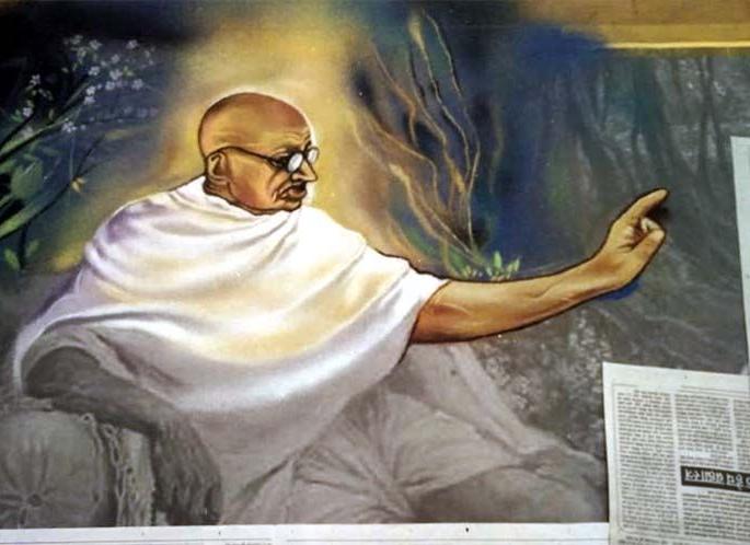 Mahatma Gandhi 150th anniversary; Bringing Bapu's life events to Rangoli | महात्मा गांधी १५० जयंती; रांगोळीतून बापूंच्या जीवन प्रसंगांना उजाळा Mahatma Gandhi 150th anniversary; Bringing Bapu's life events to Rangoli | महात्मा गांधी १५० जयंती; रांगोळीतून बापूंच्या जीवन प्रसंगांना उजाळा