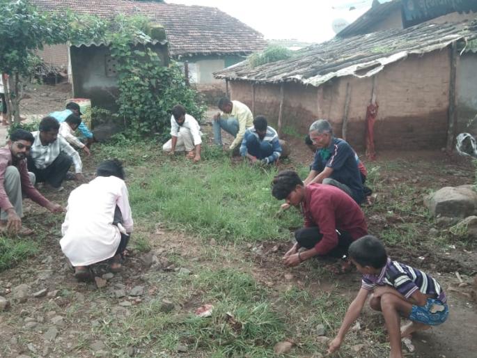 Gram Swachhta Abhiyan at Kachurpada | कचुरपाडा येथे ग्रामस्वच्छता अभियान