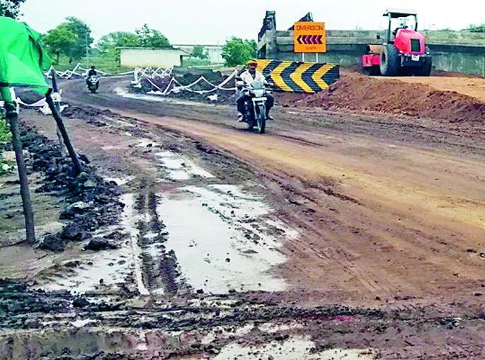 The highway turned into daydream | महामार्गाची झाली दैनावस्था