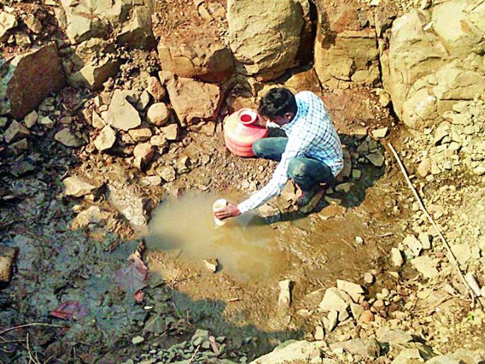 Time to leave the village due to lack of water | पाण्याअभावी गाव सोडण्याची वेळ Time to leave the village due to lack of water | पाण्याअभावी गाव सोडण्याची वेळ