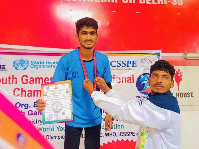 Ganesh Walke wins gold in athletics | गणेश वाळके याला ॲथलेटिक्समध्ये सुवर्णपदक Ganesh Walke wins gold in athletics | गणेश वाळके याला ॲथलेटिक्समध्ये सुवर्णपदक