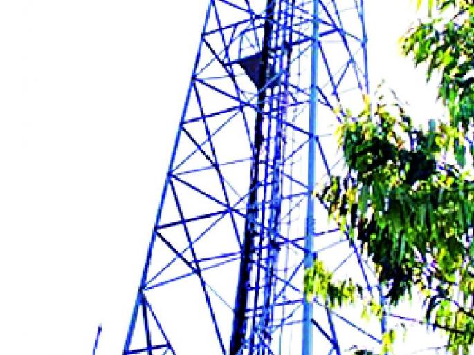 Seizure action on two mobile towers | दोन मोबाईल टॉवर्सवर जप्तीची कारवाई
